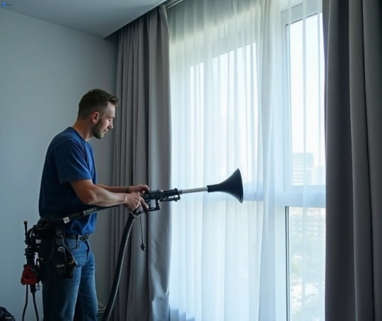 Professional commercial curtain cleaning process equipment Matty Curtain Cleaning richmond-vic